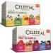 Celestial Seasonings Herbal Tea Flavor Bundle: 2 Boxes Herbal Tea Sampler, Fruit Tea Sampler 18 Count (Pack of 2)