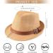 Ultrafun 3 Pack Straw Fedora Hat for Men Women - Classic Gangster Trilby Panama Sun Hat Set - Buy Online on SooperMarket.com