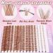 Eyelash Clusters Extension Kit - 40D+60D Mix Individual Lashes with Glue & Tweezers for DIY Wispy Look (Brown-SET2 - Buy Online on SooperMarket.com