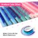 DIY Colored Gradient Lash Extensions 4 Colors Easy Fan 0.07mm D Curl 12mm 14mm 16mm Rainbow Eyelash Faux Mink Volume Eyelashes for Home and Salon Use Beauty7 - Buy Online on SooperMarket.com