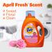 Tide Liquid Laundry Detergent with Touch of Downy - April Fresh Scent 74 Loads (105 fl oz) | International Shipping Available - Buy Online on SooperMarket.com