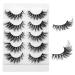 Lash Extension Kit - 10pcs Fluffy Wispy Fox Cat Eye & Volume Curly Strip Lashes for Natural Makeup & Cosplay | Lightweight Black Eyelashes - Buy Online on SooperMarket.com