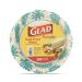 Glad Disposable Paper Plates with Palm Leaves Design, 8.5 Inch Paper Plates | Round Paper Plates for Everyday Use | Cut Proof, Soak Proof Disposable Plates from Glad, 50 Count Paper Plates 8.5 Inch - 50 Count