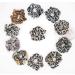 11pcs Cheetah Print Hair Scrunchies Pack for Women and Girls - Leopard Chiffon Scrunchie Holder with Elastic Hair Ties - Trendy Animal Print Hair Accessories - Buy Online on SooperMarket.com