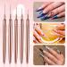 WLLHYF 5Pcs Nail Art Liner Brushes Painting Nail Art Brushes for Long Lines Details Fine Drawing Nail Dotting Drawing Tool Set 7mm/9mm/11mm/15mm/25mm(Gold - Buy Online on SooperMarket.com