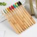 Folpus 6x Soft Bristle Toothbrushes - 10 Colorful Pieces for Gentle Oral Care | International Shipping Available - Buy Online on SooperMarket.com