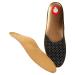 Bergal breathable leather comfort foot bed made of plant-tanned leather and activated carbon bergal orthography system for women and men size 36-50 men EU 45 / UK 10.5-11 / US M1.5-12