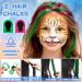 40-Piece Kids Face Paint Kit | 20 Colors with Stickers, Brushes, Sponges & Split Cake | Professional Face Painting Set - Buy Online on SooperMarket.com