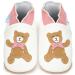Baby Shoes with Soft Sole - Baby Girl Shoes - Baby Boy Shoes - Leather Toddler Shoes - Baby Walking Shoes 12-18 Months Pink Teddy