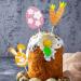 Easter Bunny Ears Cupcake Toppers Glitter Cake Decorations - Buy Online on SooperMarket.com