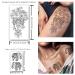 Yazhiji 40 Sheets Temporary Tattoos for Women and Girls - 10 Large and 30 Small Fake Tattoo Stickers Included - Buy Online on SooperMarket.com