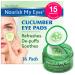 Fran Wilson NOURISH MY EYES Cucumber and Green Tea Pads - 36 Pads each At-Home Spa Treatment to reduce puffiness Revitalize Your Eyes: Easy-to-Use Cucumber Eye Pads for Dark Circles (Pack of 3)