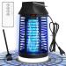 Wueaoa insect destroyer electrically with remote control 15W 4200V UV mosquito lamp mosquito trap with 9W LED light fly trap electrically fly catcher insect trap for outside