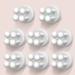 OSORD 8 pieces of toothbrush holder silicone razor bracket shower adhesive hooks multi-purpose hook hooks self-adhesive adhesive hooks for razor toothbrush keychain (8pcs white)