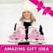 Xino Sports Deluxe Adjustable Ice Skates - Black/Pink, Faux Fur Padding, Reinforced Ankle Support - Pink Small Junior 13-3 - Buy Online on SooperMarket.com
