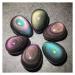 Crystal 4-5cm 1pcs Natural Rainbow Obsidian cat Eye Stones Shape Quartz Crystal Ornament Stone Collection