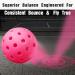 Vvinca Pickleballs 6 Pack - USAPA Approved, Outdoor Pickleball Balls with 40 Holes, Double Tone Luminous Colors (Green/Blue/Pink/Tangerine/Yellow), Bubblegum Pink - 6 Pack - Buy Online on SooperMarket.com