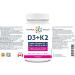 Optimal Bone & Teeth Support D3 + K2 180 Softgels - Optimal Absorption with Organic Coconut Oil Base MK7 K2 Vitamin for Bone & Heart Health Inspiring Wellness with D3K2 Vitamins 3rd Party Tested - Formulated & Made in Canada - Buy Online on SooperMarket.com