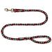 Dog leash large dogs jumbo with hand loop up to 80 kg / guide leash / training line / training line very stable 17 colors (1.30m Ohio (black-silver-red)) 1.30m Ohio (black-silver-red)