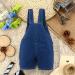 KIDSCOOL SPACE Baby Girl Jean Overalls with 3D Bunny, Toddler Denim Outfit, Blue 6-12 Months - Buy Online on SooperMarket.com