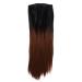 WIG ME UP - BR18709-1T30 half wig clip-in hairpiece hair extension long straight Ombre black copper brown