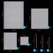 Clear Plastic Mesh Canvas Sheets Set with Large Eye Stitching Needles for Embroidery Craft - 8 Pieces in Various Sizes - Buy Online on SooperMarket.com