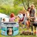 Portable Pet Playpen for Indoor Outdoor Travel | Foldable Exercise Kennel Tent for Dogs, Cats, Rabbits | Large Size with Free Carrying Case | Green - Buy Online on SooperMarket.com