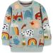 Girls Cotton Sweatshirt | Long Sleeve Casual Jumper for Kids | Toddler T Shirt | 5-6 Years | Green - Buy Online on SooperMarket.com