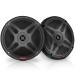 Pyle 6.5 Inch Bluetooth Marine Speakers - 2-way IP-X4 Waterproof and Weather Resistant Outdoor Audio Dual Stereo Sound System with 600 Watt Power and Low Profile Design - 1 Pair - PLMRBT65B (Black)