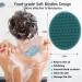Soft Silicone Body Cleansing Brush - Exfoliating Shower Scrubber for All Skin Types (Dark Green) - Buy Online on SooperMarket.com