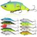 Sougayilang Minnow Fishing Lures Crankbaits Set Fishing Hard Baits Swimbaits Boat Topwater Lures for Trout Bass Perch Fishing Style-B 10PCS