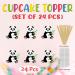 Seyal Panda Cupcake Topper Seyal Panda Cupcake Decoration - Buy Online on SooperMarket.com