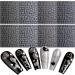 8 Sheets Metallic Heart Love Nail Decals - 3D Self-Adhesive Nail Stickers in Gold, Silver, Rose Gold, and White - French DIY Nail Decoration and Manicure Accessories for Women - Buy Online on SooperMarket.com