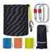 WEREWOLVES 8MM Climbing Rope, 32ft/65ft/98ft/165ft/246ft High Strength Outdoor Safety Static Rock Climbing Rope, Escape Rope, Rappelling Rope, Fire Rescue Parachute Rope Blcak 8mm 32FT(10M)