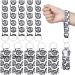 20 Pcs Volleyball Chapstick Holder Keychains Lanyard Set, Include Lipstick Holder Keychains Volleyball Pattern Sport Theme Portable Lipstick Holder and Wristlet Keychain Lanyard for Chapstick (White)