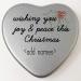 Personalised Mini Heart Shaped Tin Wishing Joy & Peace this Christmas Xmas Card Alternative Gift Filled with Mini Mints - Buy Online on SooperMarket.com