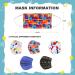 100PCS Sheal Disposable Kids Face Masks - Geometric Patterns Print (Ages 6-12) - Mixed Design - Buy Online on SooperMarket.com