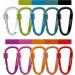 Gimars 10-Piece 6cm Mini Carabiner Set with Screw Cap - Colorful Hooks for Camping Fishing Hiking & Travel - Durable and Versatile Carabiners - Buy Online on SooperMarket.com