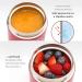 Reer Stainless Steel Warming Box for Baby Food - 300ml Berry Red | Anti-Slip Base | International Shipping - Buy Online on SooperMarket.com