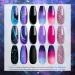 UR SUGAR Color Changing Gel Nail Polish Set - 6 Pcs Glitter Purple Thermal Magnetic Effect Kit - Soak Off Gel Nail Gift Box - Buy Online on SooperMarket.com