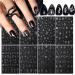 8 Sheets Metallic Nail Art Stickers Decals Silver Moon Star Sun Nail Stickers Eye Snake Nail Decals 3D Self-Adhesive Luxury Nail Art Design Stickers for Women Girls DIY Manicure Decoration Accessories Sun Moon Star Snake2