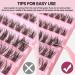 Lash Cluster Individual Eyelash - 192 Pcs Fluffy DIY Extensions | D Curl Natural Look Black False Eyelashes - Buy Online on SooperMarket.com