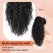 PORSMEER Ponytail Extension Claw Clip Ponytail Hair Extensions Black Natural Looking Long Curly Wavy Multi Layered Fluffy Synthetic Hairpiece for Women Girls Daily Wear or Party 18inch - Buy Online on SooperMarket.com