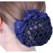 Shop QHP Hair Bow Flower Hair Net - Elastic Universal Size Rhinestones in Various Colors - Perfect for Stylish Updos - Buy Online on SooperMarket.com