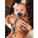 Itzy Ritzy Silicone Pacifier Clip - Blue with Silver Clip | 100% Silicone Strap for Pacifiers, Teethers & Toys - Buy Online on SooperMarket.com