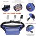 TUDEC Dogs Jogging Line with Belly Belt | Free-Handed Leash & Belt Bag for Large & Medium Dogs | Elastic Reflective Running Leash & Feces Bag Dispenser (Blue Gray) - Buy Online on SooperMarket.com