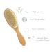 Fephas Wooden Baby Goat Hair Brush for Newborns and Toddlers | Soft Goat Hair & Silicone Brush for Cradle Cap | Great Addition to Baby Registry - Buy Online on SooperMarket.com