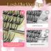 LASHVIEW Self Adhesive Lash Clusters - 60pcs DIY Eyelash Extension Kit | Press-on Lashes 10-16mm with Tweezers No Glue Needed for Natural Look - Buy Online on SooperMarket.com