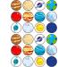24 Space Theme #3 Edible Cupcake Toppers - Stand Up Disc Wafer Cake Decorations - Buy Online on SooperMarket.com