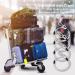 Loop Cable Set - 4 PCS Steel Wire Rope with Eyelets 80CM | Secure Bicycle & Luggage Locking Solutions - Buy Online on SooperMarket.com